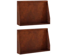 Sienelė 2 vnt. 60 x 12 x 40 cm Rūdijanti