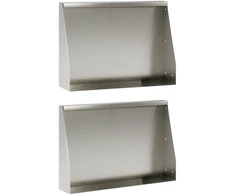 Sienelė 2 vnt. 60 x 12 x 50 cm Nerūdijantis plienas Sidabrinė
