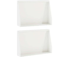 Sienelė 2 vnt. 60 x 12 x 50 cm Plienas Balta