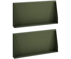 Sienelė 2 vnt. 80 x 12 x 30 cm Plienas Alyvuogių žalia