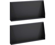 Sienelė 2 vnt. 80 x 12 x 30 cm Plienas Juoda