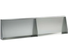 Sienelė 2 vnt. 80 x 12 x 40 cm Galvanizuotas plienas Sidabrinė