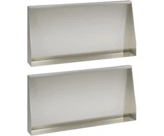 Sienelė 2 vnt. 80 x 12 x 40 cm Nerūdijantis plienas Sidabrinė