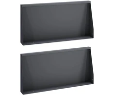 Sienelė 2 vnt. 80 x 12 x 50 cm Plienas Antracito