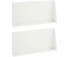 Sienelė 2 vnt. 80 x 12 x 50 cm Plienas Balta
