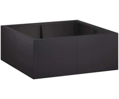 Sienelė 4 vnt. 100 x 100 x 30 cm Plienas Juoda