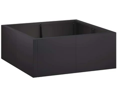Sienelė 4 vnt. 100 x 100 x 40 cm Plienas Juoda