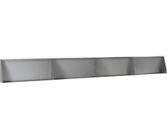 Sienelė 4 vnt. 100 x 12 x 30 cm Galvanizuotas plienas Sidabrinė