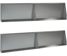 Sienelė 4 vnt. 100 x 12 x 30 cm Galvanizuotas plienas Sidabrinė