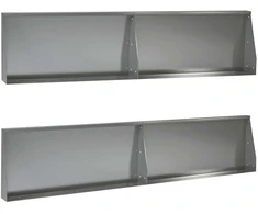 Sienelė 4 vnt. 100 x 12 x 40 cm Galvanizuotas plienas Sidabrinė