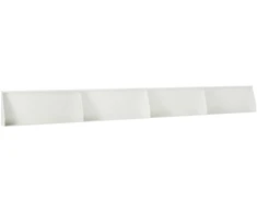 Sienelė 4 vnt. 100 x 12 x 50 cm Plienas Balta