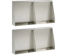 Sienelė 4 vnt. 40 x 12 x 30 cm Nerūdijantis plienas Sidabrinė