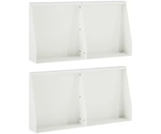 Sienelė 4 vnt. 40 x 12 x 30 cm Plienas Balta