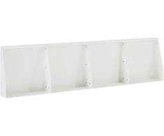 Sienelė 4 vnt. 40 x 12 x 30 cm Plienas Balta
