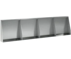Sienelė 4 vnt. 40 x 12 x 40 cm Galvanizuotas plienas Sidabrinė