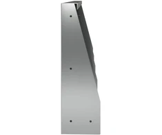 Sienelė 4 vnt. 40 x 12 x 40 cm Galvanizuotas plienas Sidabrinė