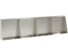 Sienelė 4 vnt. 40 x 12 x 40 cm Nerūdijantis plienas Sidabrinė