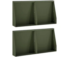 Sienelė 4 vnt. 40 x 12 x 40 cm Plienas Alyvuogių žalia