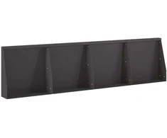 Sienelė 4 vnt. 40 x 12 x 40 cm Plienas Juoda