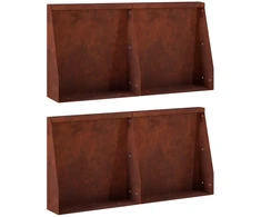 Sienelė 4 vnt. 40 x 12 x 40 cm Rūdijanti