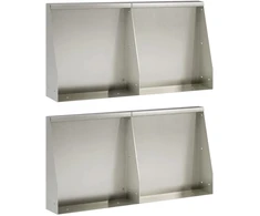 Sienelė 4 vnt. 40 x 12 x 50 cm Nerūdijantis plienas Sidabrinė