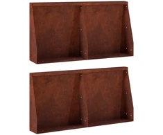 Sienelė 4 vnt. 40 x 12 x 50 cm Rūdijanti
