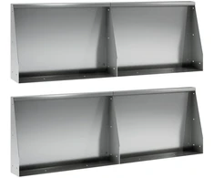 Sienelė 4 vnt. 60 x 12 x 30 cm Galvanizuotas plienas Sidabrinė