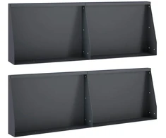 Sienelė 4 vnt. 60 x 12 x 30 cm Plienas Antracito