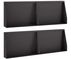 Sienelė 4 vnt. 60 x 12 x 30 cm Plienas Juoda
