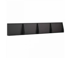 Sienelė 4 vnt. 60 x 12 x 30 cm Plienas Juoda