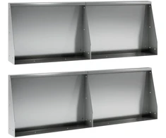 Sienelė 4 vnt. 60 x 12 x 40 cm Galvanizuotas plienas Sidabrinė