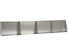 Sienelė 4 vnt. 60 x 12 x 40 cm Nerūdijantis plienas Sidabrinė