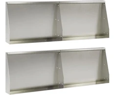 Sienelė 4 vnt. 60 x 12 x 50 cm Nerūdijantis plienas Sidabrinė