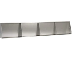 Sienelė 4 vnt. 60 x 12 x 50 cm Nerūdijantis plienas Sidabrinė