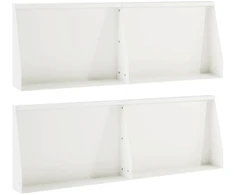 Sienelė 4 vnt. 60 x 12 x 50 cm Plienas Balta
