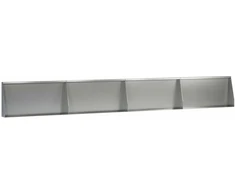 Sienelė 4 vnt. 80 x 12 x 30 cm Galvanizuotas plienas Sidabrinė