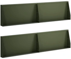 Sienelė 4 vnt. 80 x 12 x 40 cm Plienas Alyvuogių žalia
