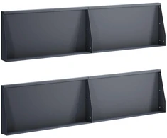 Sienelė 4 vnt. 80 x 12 x 40 cm Plienas Antracito