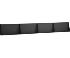 Sienelė 4 vnt. 80 x 12 x 40 cm Plienas Juoda