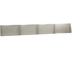 Sienelė 4 vnt. 80 x 12 x 50 cm Nerūdijantis plienas Sidabrinė