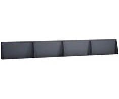 Sienelė 4 vnt. 80 x 12 x 50 cm Plienas Antracito