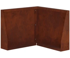 Sienelė 50 x 50 x 30 cm Atmosferos poveikiui atsparus plienas