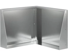 Sienelė 50 x 50 x 40 cm Galvanizuotas plienas Sidabrinė