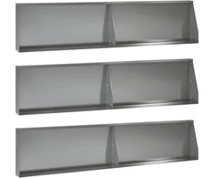 Sienelė 6 vnt. 100 x 12 x 30 cm Galvanizuotas plienas Sidabrinė