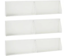Sienelė 6 vnt. 100 x 12 x 30 cm Plienas Balta