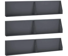 Sienelė 6 vnt. 100 x 12 x 30 cm Plienas Antracito
