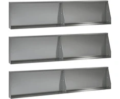 Sienelė 6 vnt. 100 x 12 x 50 cm Galvanizuotas plienas Sidabrinė