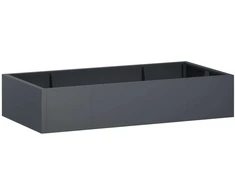 Sienelė 6 vnt. 200 x 100 x 30 cm Plienas Antracito