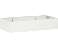Sienelė 6 vnt. 200 x 100 x 40 cm Plienas Balta