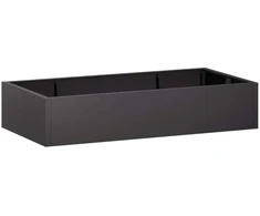 Sienelė 6 vnt. 200 x 100 x 40 cm Plienas Juoda